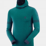 SALOMON jaka ar kapuci Outspeed Wool Hoodie green 