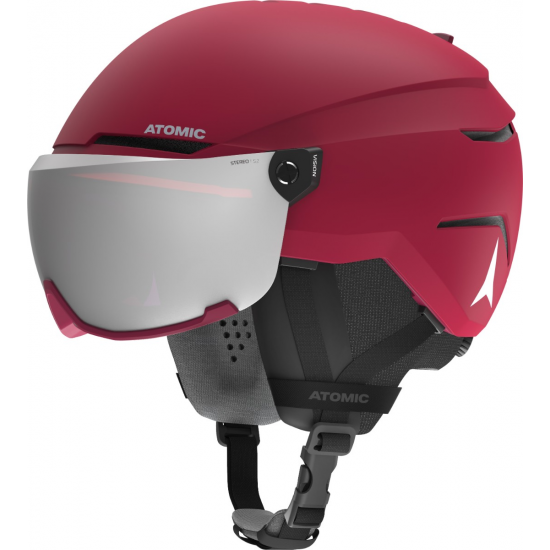 ATOMIC ķivere Savor Visor ST dark red w/silver ST C2 