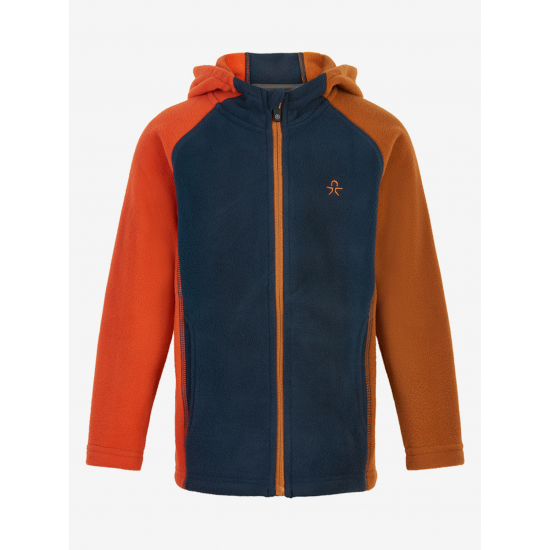 COLOR KIDS jaka ar kapuci Fleece JKT orange/blue/brown 