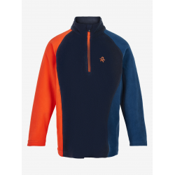 COLOR KIDS jaka Fleece Pulli orange/blue/dark blue 