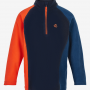 COLOR KIDS jaka Fleece Pulli orange/blue/dark blue 