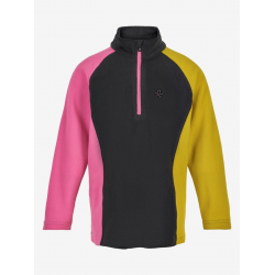 COLOR KIDS jaka Fleece Pulli pink/black/yellow 