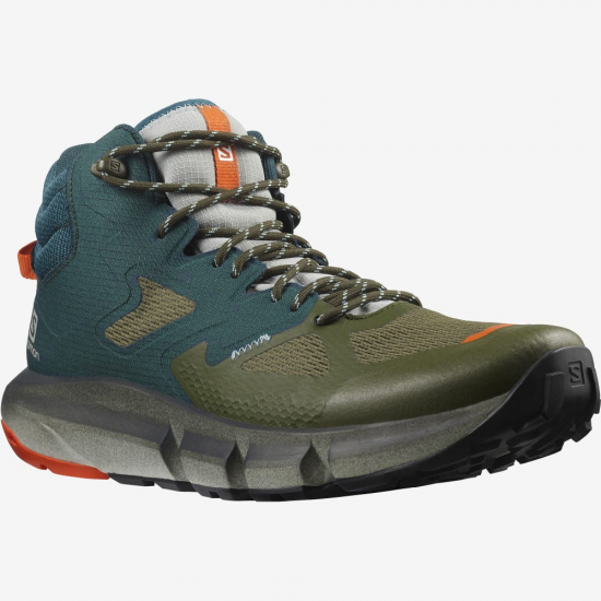 SALOMON apavi Predict Hike Mid GTX green/camo green/orange 