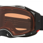 OAKLEY MX brilles Airbrake matt black/silver w/prizm bronze