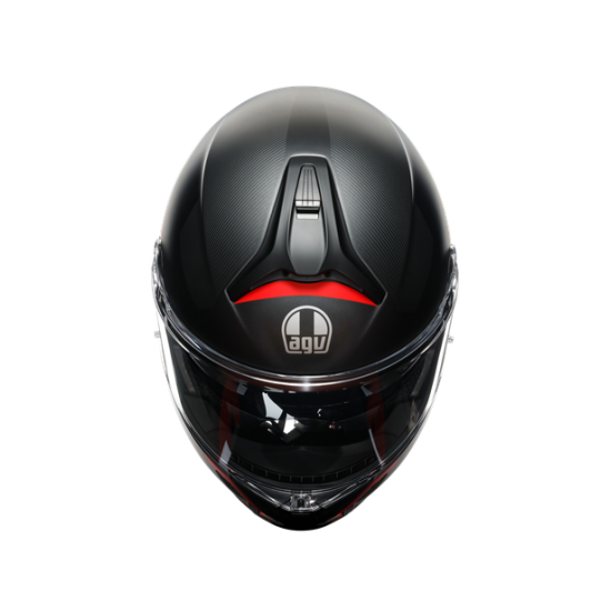 AGV ķivere Tourmodular Freequency matt gunmetal/red 